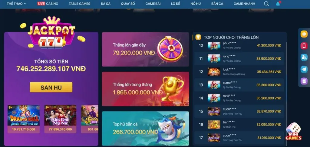 Các phần thưởng độc quyền dành cho VIP Win 68